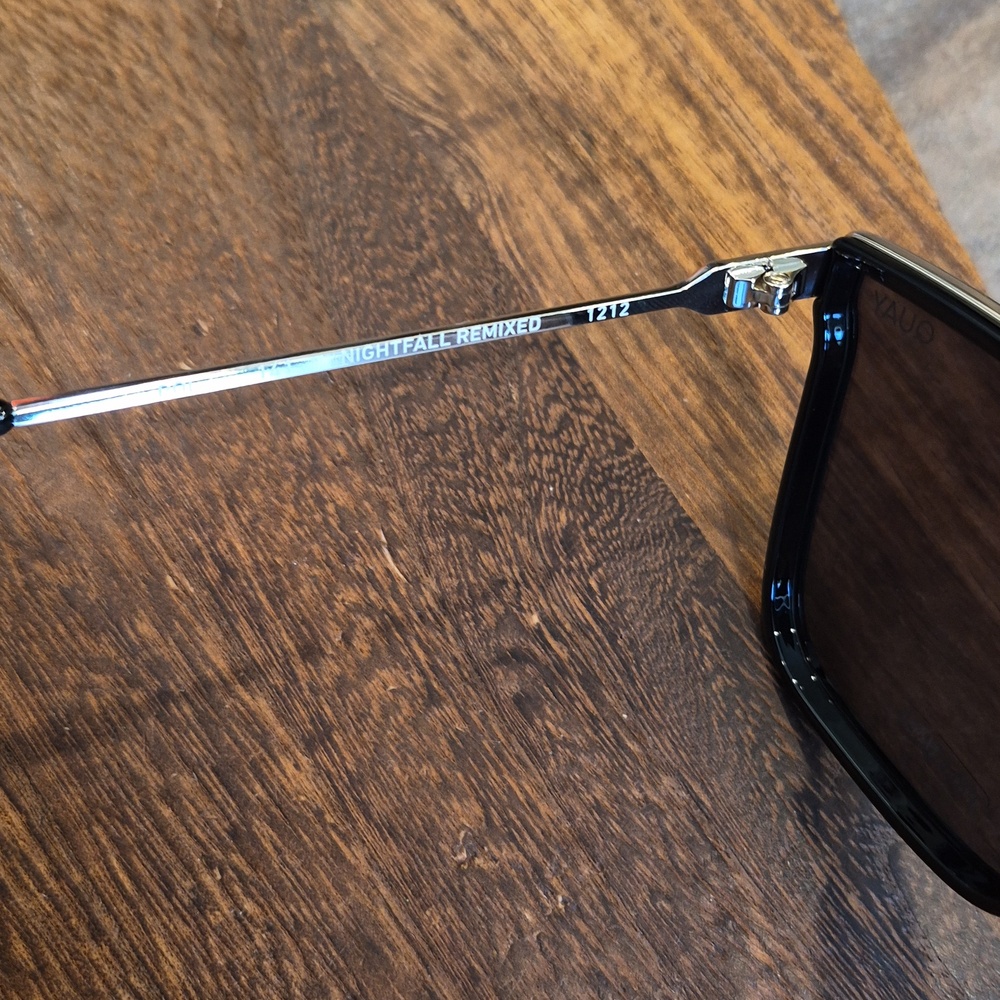 Quay Nightfall Remixed Polarized Sunglasses, Black & Gold - Picture 8 of 13
